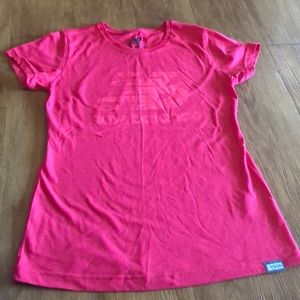 New Balance red/coral cotton tee. Size small.